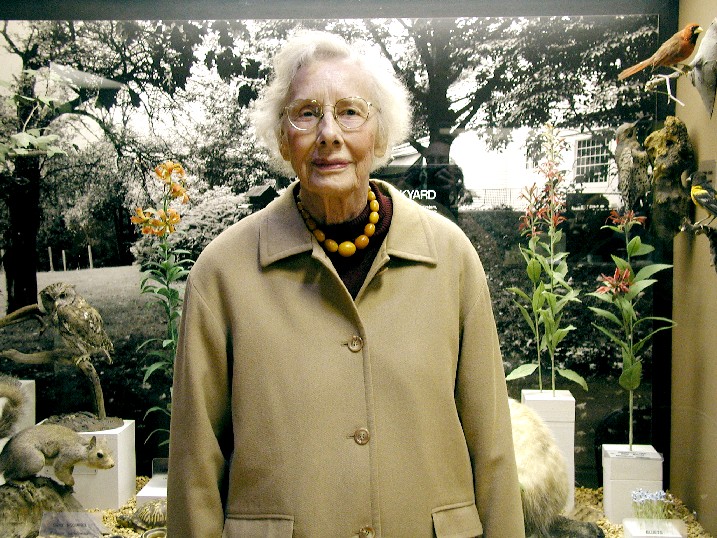 Betty Niedringhouse with her flowers