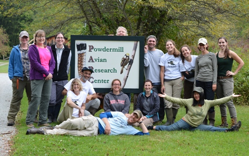 Bird Banding participants and Powdermill Staff