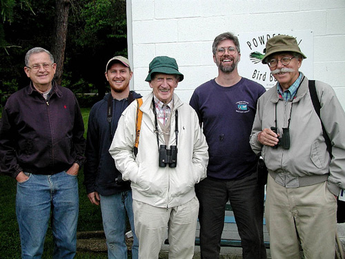Five men: Bob Leberman, Mike Lanzone, Éamon de Buitléar, Bob Mulvihill, and Sam Neff, Jr.