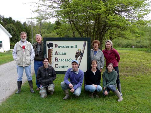 Group of people in front of PARC sign