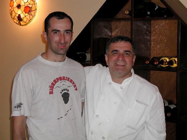 Giorgi Darchiashvili and Chef "Dato" (David Kadagishvili)