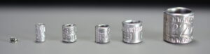 aluminum bird bands, six sizes